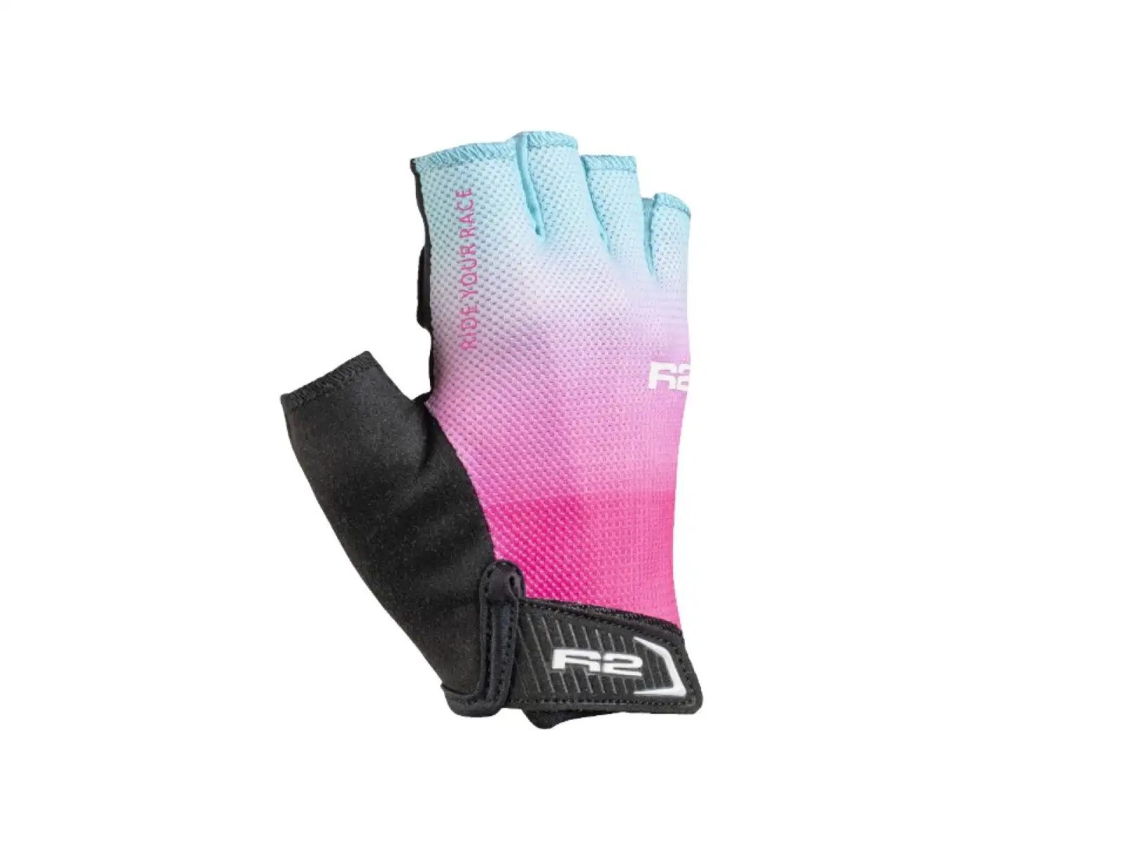 R2 Mistral kids cycling gloves pink/blue