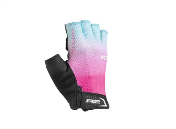 R2 Mistral kids cycling gloves pink/blue