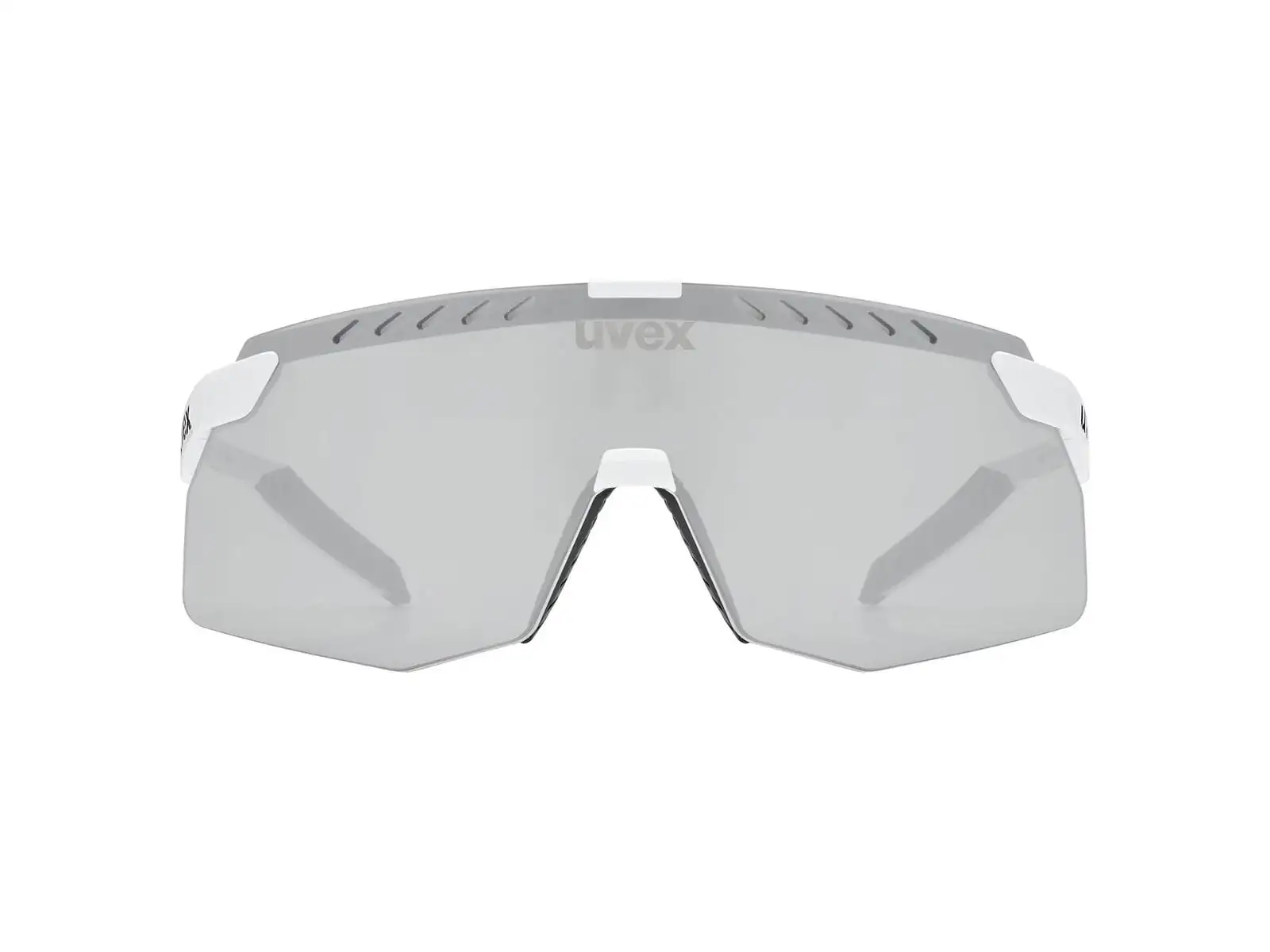 Uvex Pace Stage S sunglasses White Matt/Mirror Silver