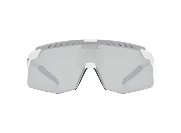 Uvex Pace Stage S sunglasses White Matt/Mirror Silver