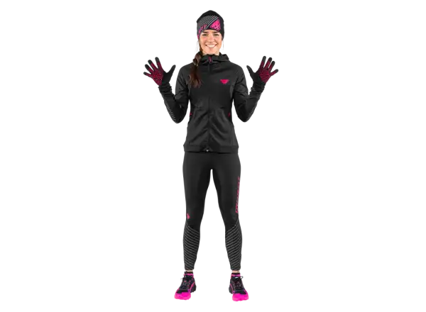 Dynafit Alpine Reflective gloves Black Out/Pink Glo