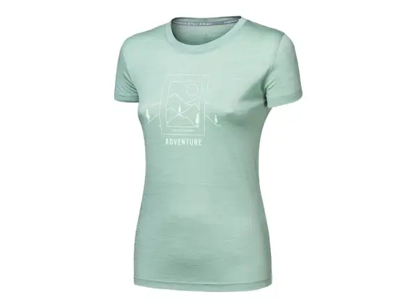 Sensor Merino Air Say Yes women's shirt short sleeve Basil Green