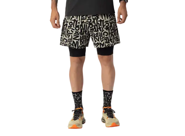 Dynafit Trail 2in1 men's running shorts Overcast