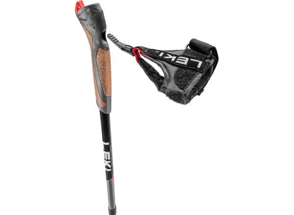 Leki Spin trekking poles Black/Silver/White size 100-130 cm