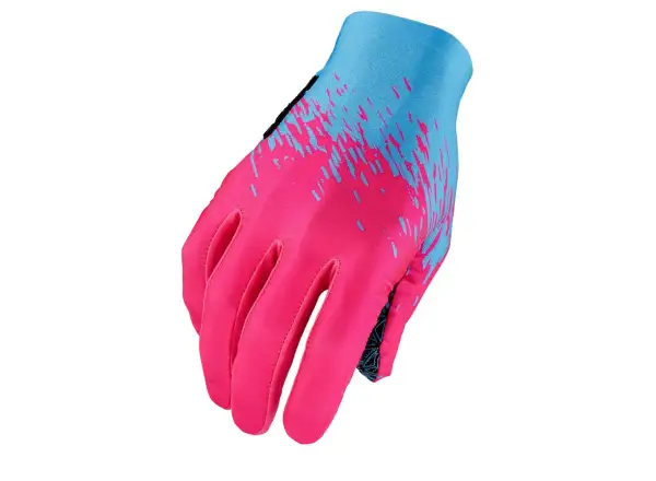 Supacaz SupaG long gloves Neon Blue/Neon Pink