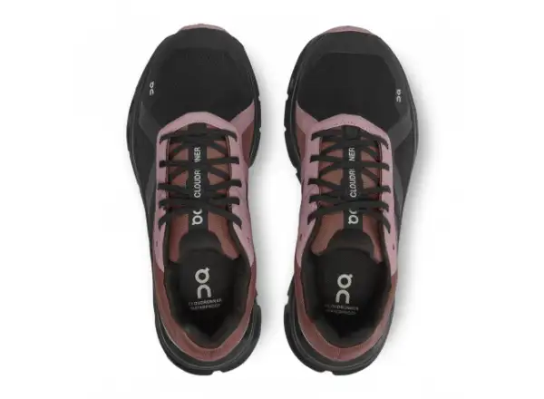 On Cloudrunner Waterproof Running Shoes Women Black/Grape