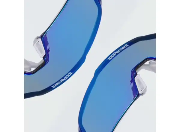 100% Korbin RBH glasses Gloss Blue Holographic/HiPER Royal Blue Mirror Lens