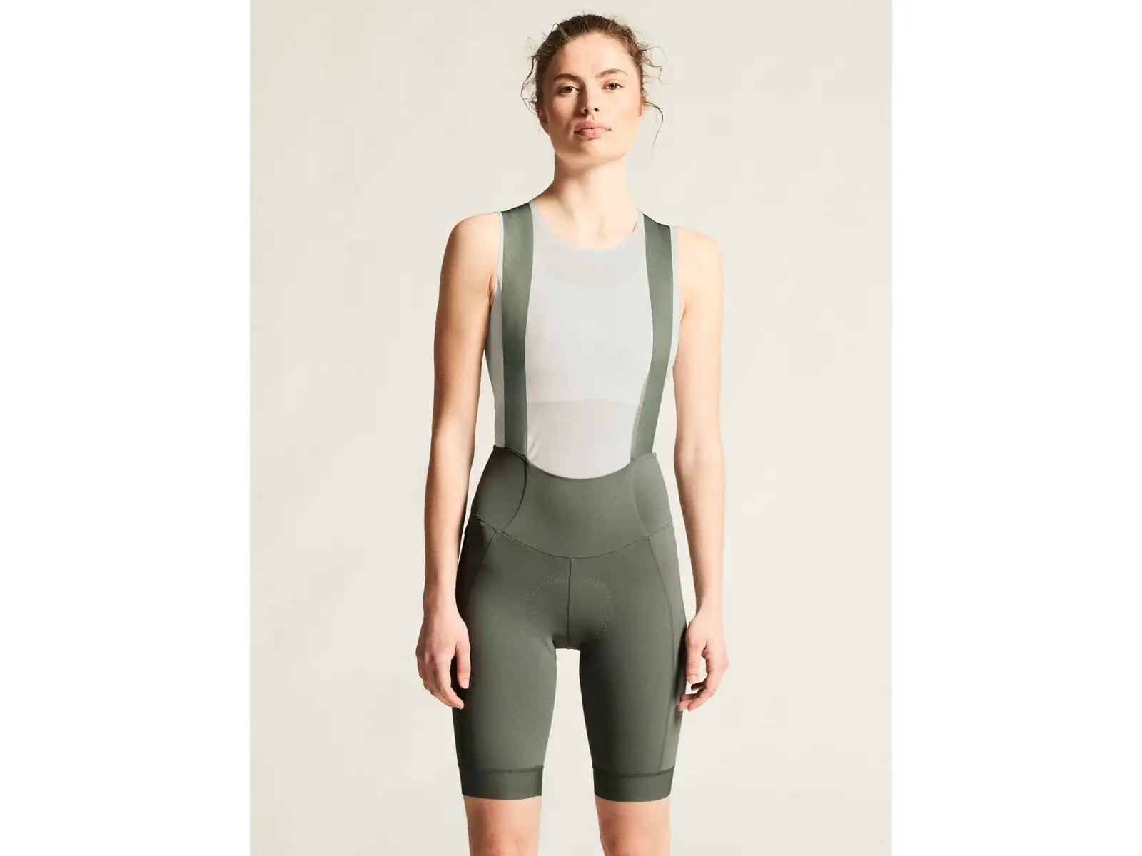 Craft Endur Cargo Bib C3 women's shorts with pad and bib green