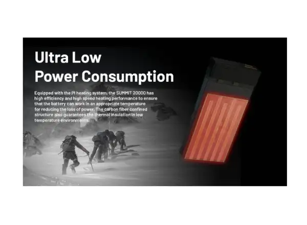 Nitecore high-performance Power Bank for freezing temperatures SUMMIT 20000, USB-C, up to 3A output, 20000 mAh
