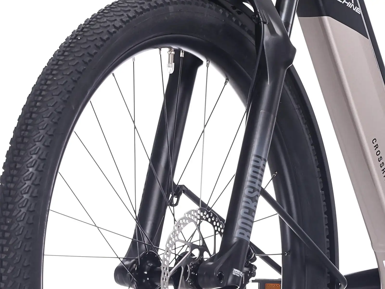 Rock Machine Crossride e450 FS low-entry full suspension e-bike Sand Grey/Black