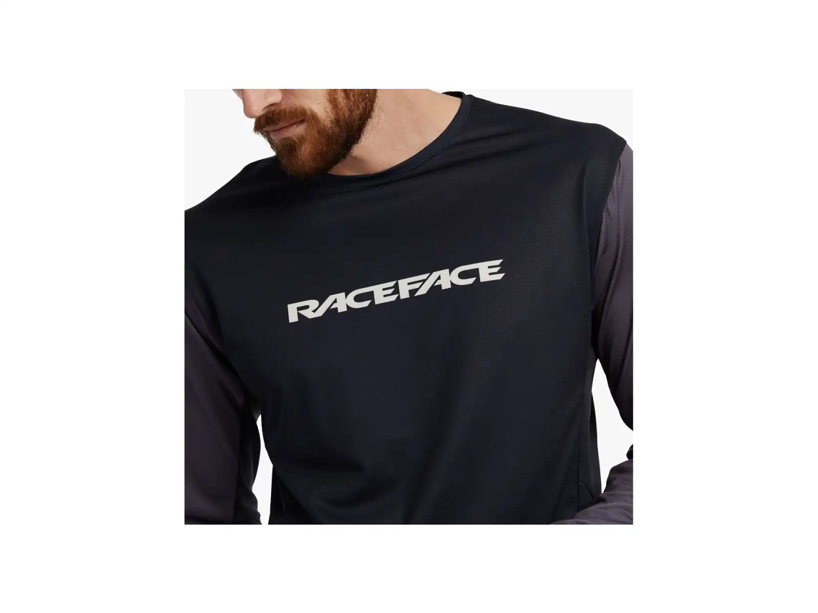 Race Face Indy men's jersey long sleeve Charcoal