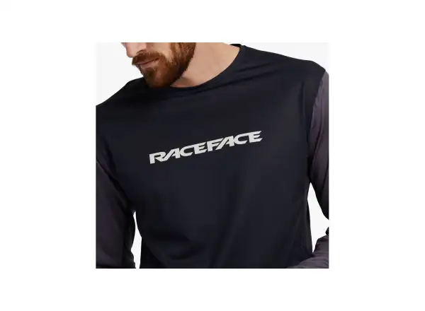 Race Face Indy men's jersey long sleeve Charcoal