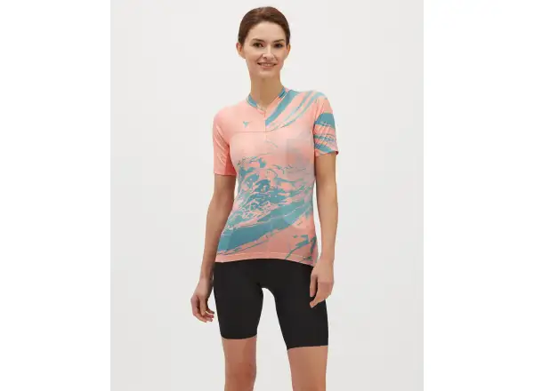Silvini Catirina women's jersey short sleeve Coral/Green