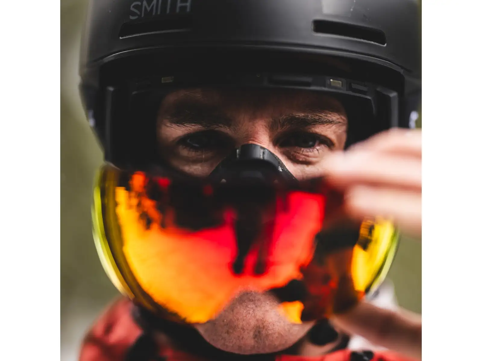 Smith I/O Mag ski goggles Black / ChromaPop Everyday Red Mirror (2 lenses)