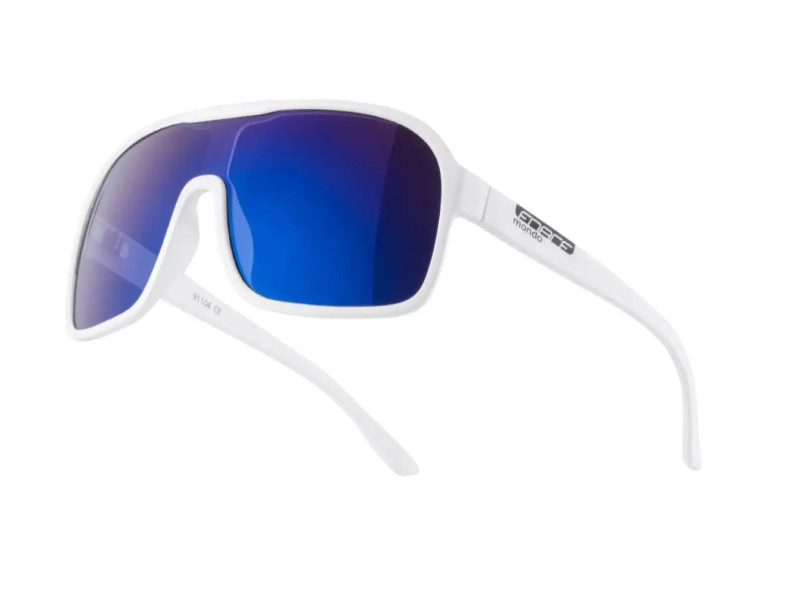 Force Mondo glasses white matte/blue lenses