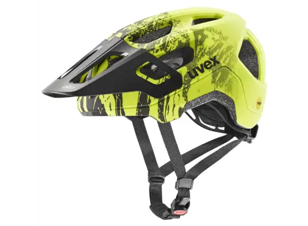 Uvex React Jr. MIPS MTB kids helmet Lime/Black Matt