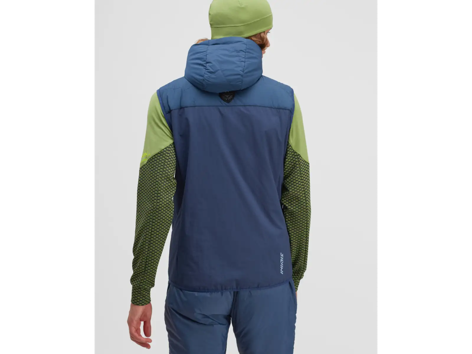 Silvini Polaro men's ski mountaineering vest Navy/Lime