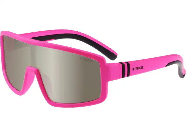 R2 Invader children's sunglasses neon pink/smoke/silver mirror
