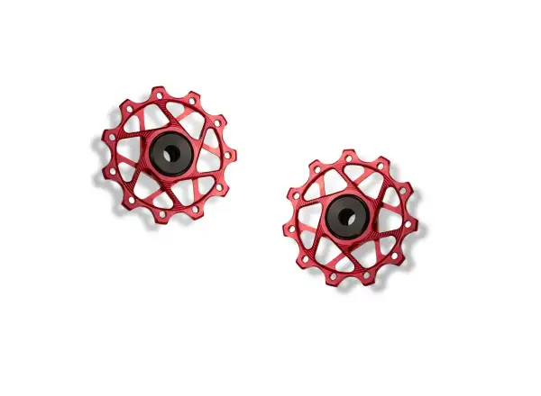 Garbaruk derailleur pulleys for Shimano 11 spd. 11+11T Red