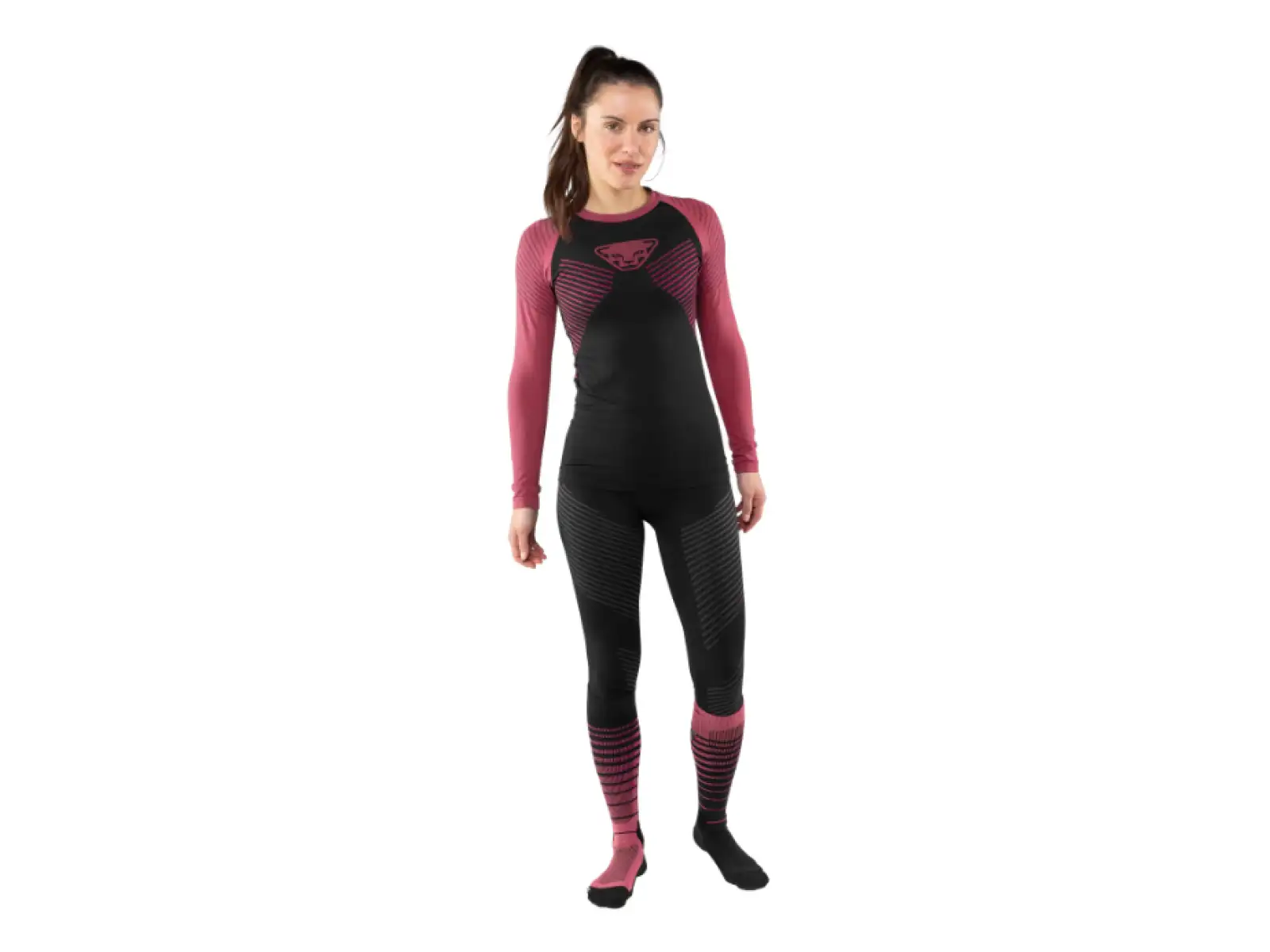 Dynafit Speed Dryarn women's long sleeve shirt Dark Rose