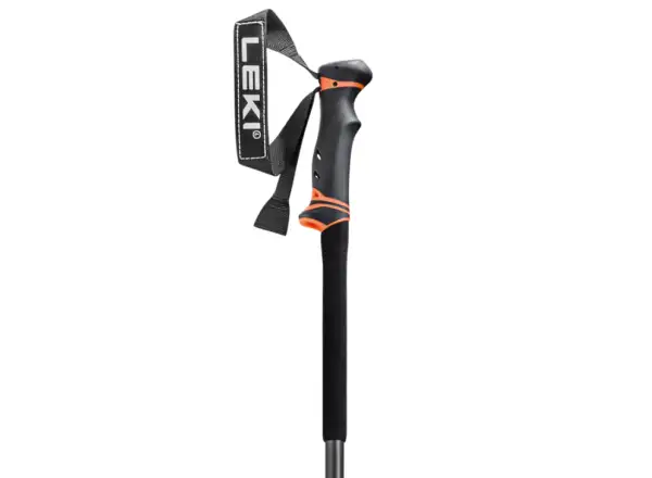 Leki Helicon Lite ski touring poles Dark anthracite/Neon orange/Black