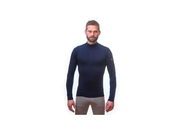 Sensor Merino Active men's long sleeve shirt Deep Blue