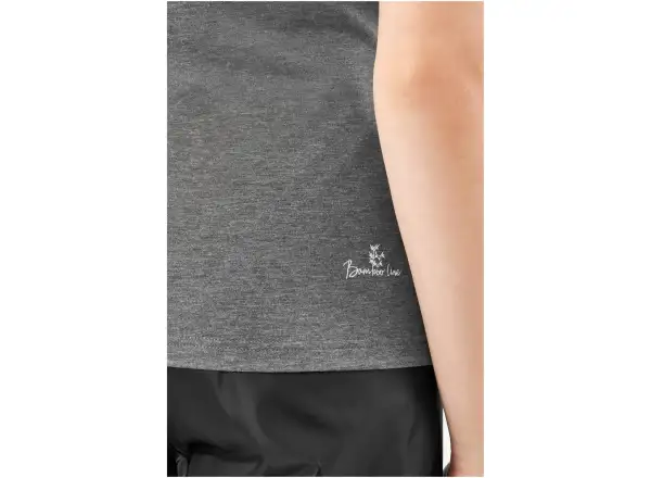 Viking Lako women's T-shirt short sleeve grey/white