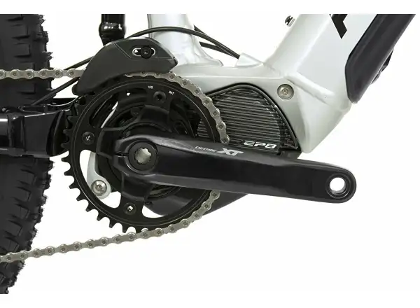Rock Machine Blizzard INT e90-297 Gloss Silver/Black/Green full suspension e-bike