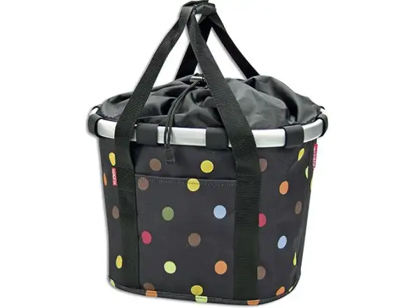 Asista Cristal KlickFix handlebar basket Dots