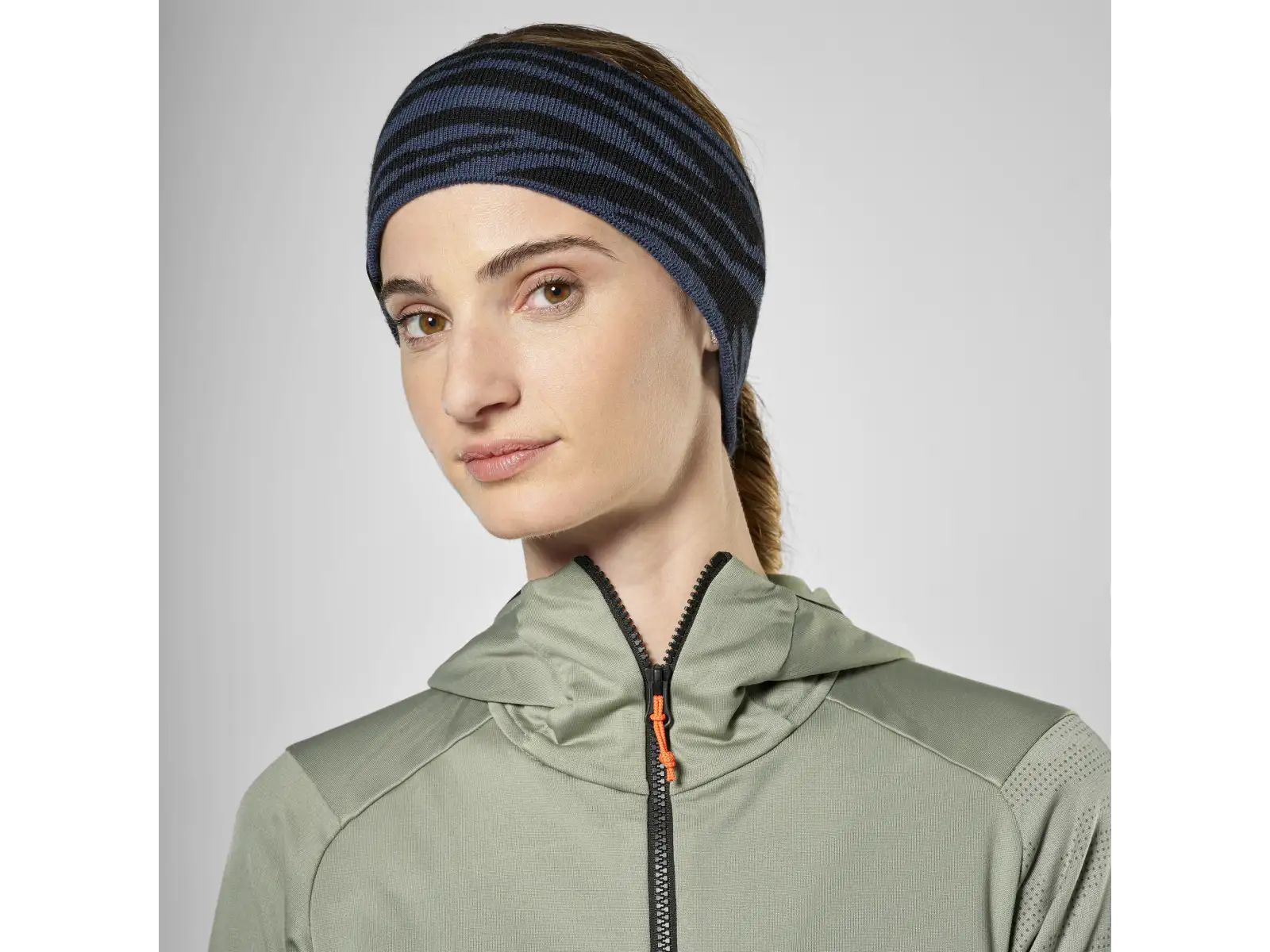 Salewa Sella Alpine Merino Crevasse headband Dark Denim