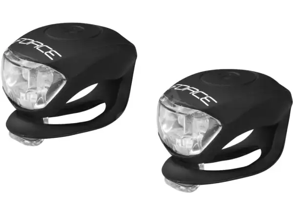 Force Double set of front and rear flashlights black