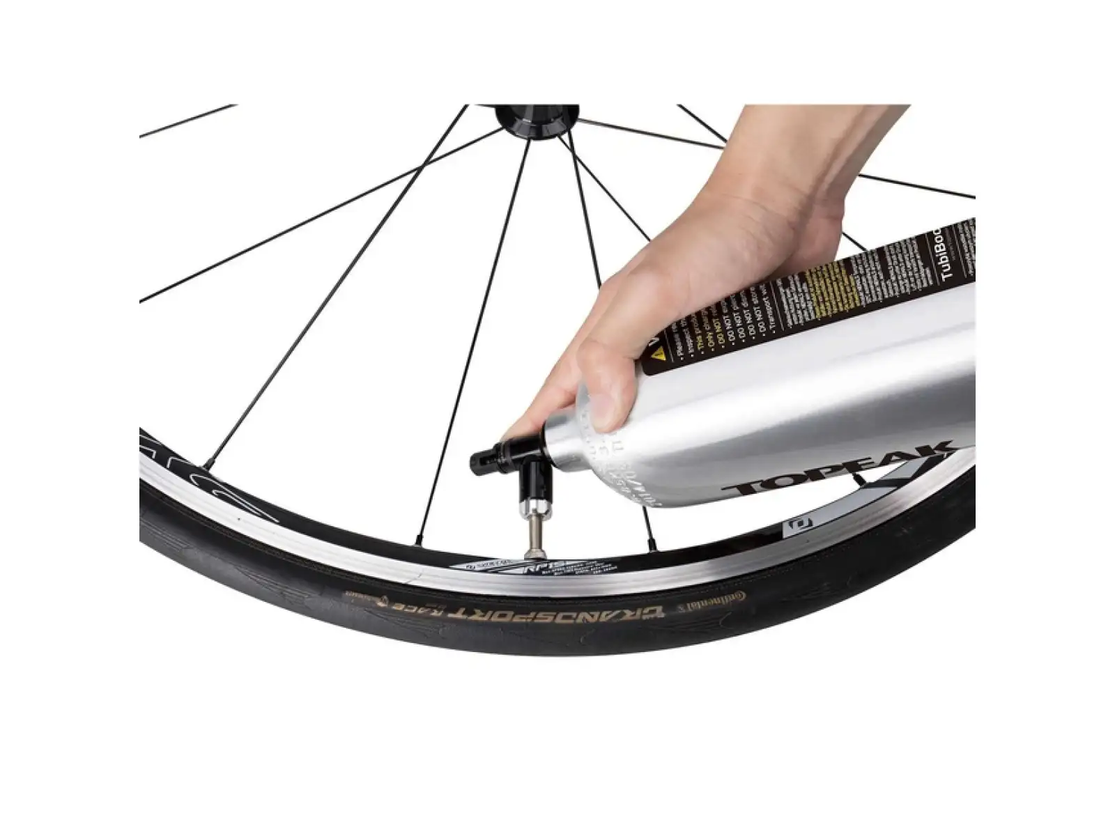 Topeak Tubibooster CO2 pump for tubeless tires