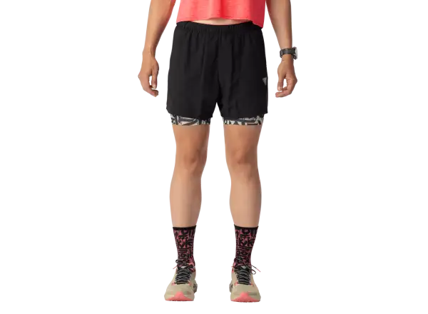 Dynafit Trail 2in1 women's running shorts Black Out/Overcast