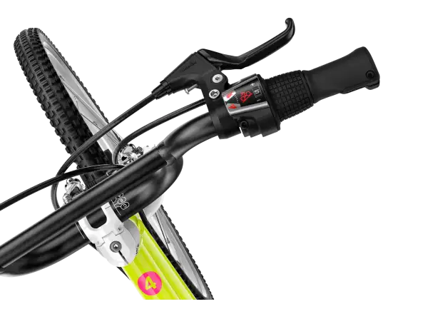 Woom GO 4 kids bike neon lime