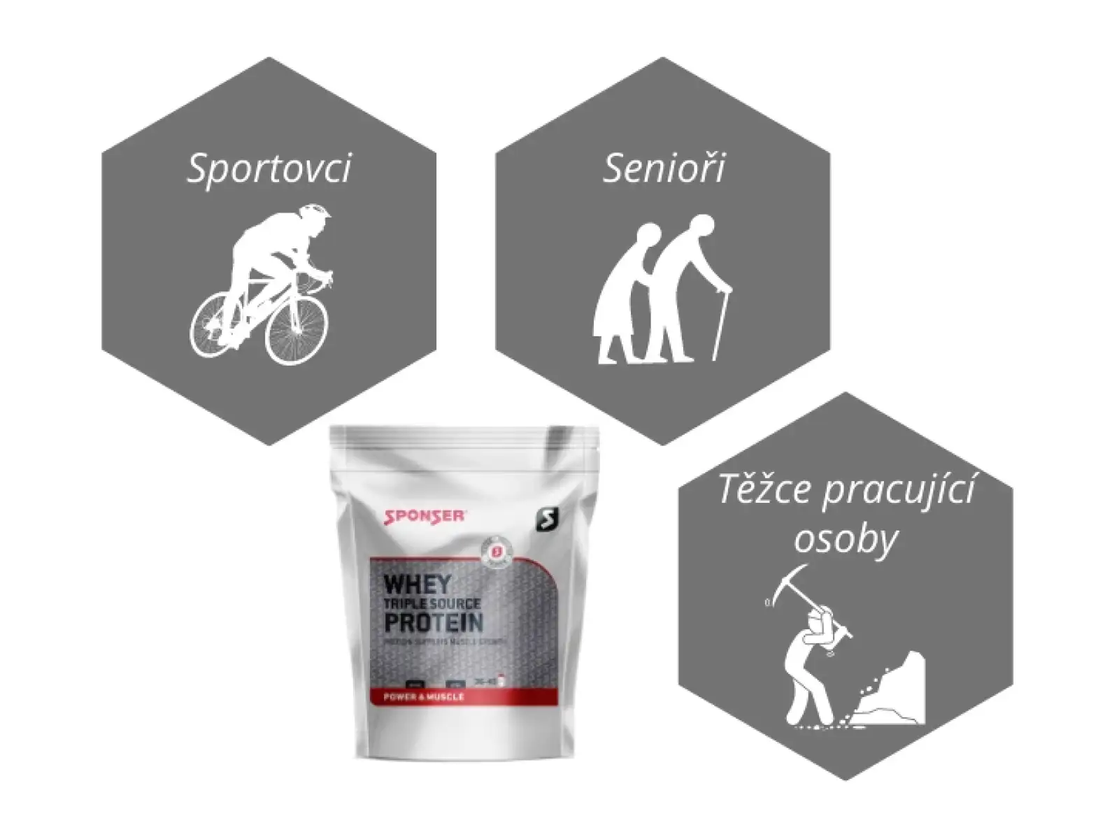 Sponser Whey Triple Source Protein 500 g whey protein drink