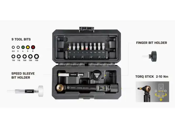 Topeak Torq Stick Pro tool set 12 functions