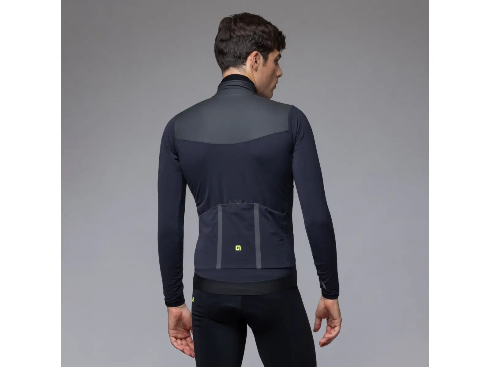 Alé R-EV1 Wool Speed men's winter cycling jacket Black