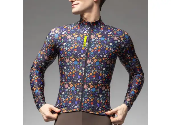 Alé Pragma men's insulated jersey long sleeve Flowery