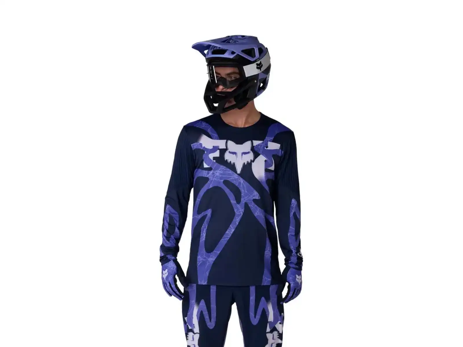 Fox Flexair men's long sleeve jersey Diffuse Special Edition Blueberry