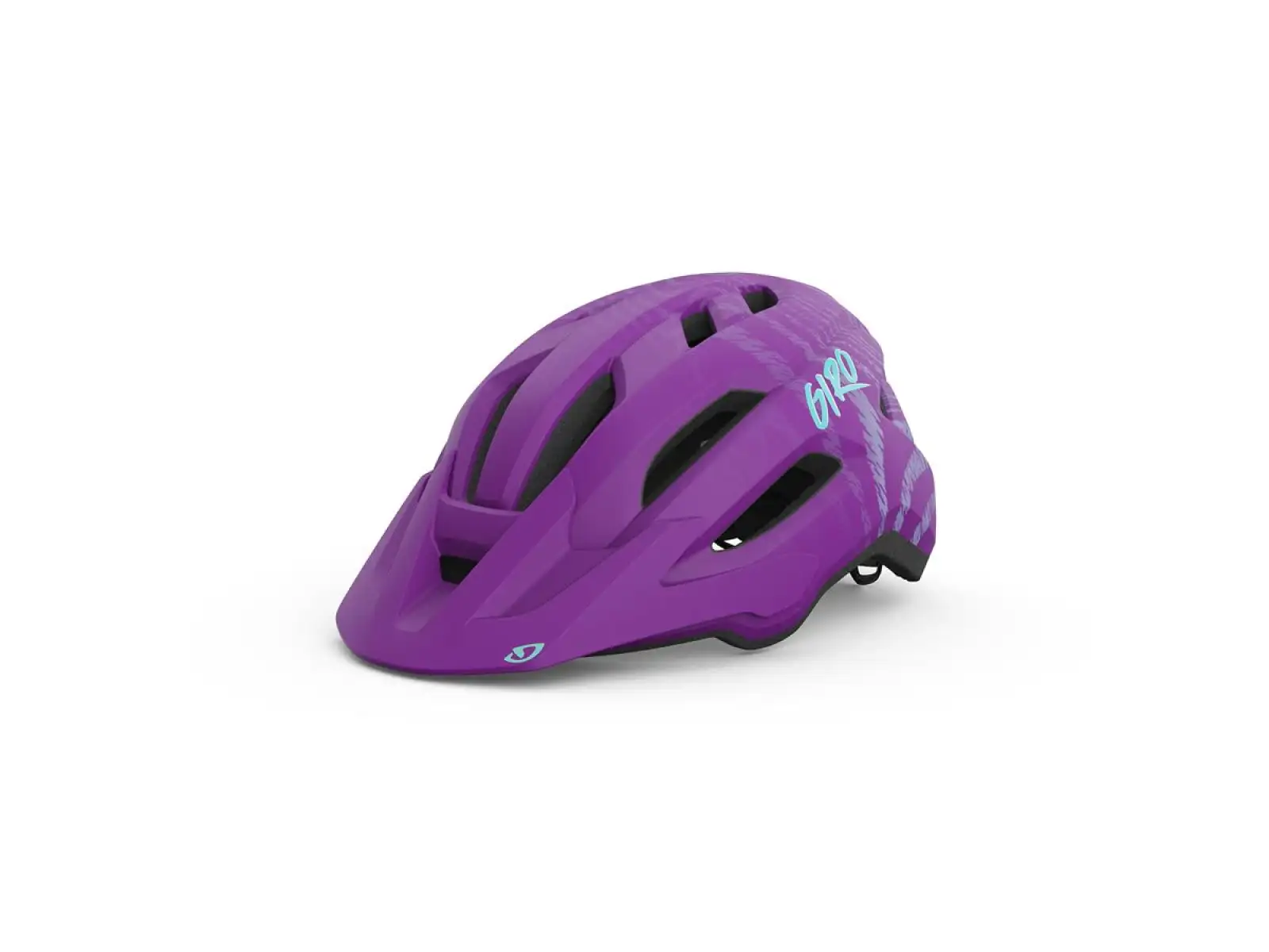 Giro Fixture II Youth helmet Mat Purple Ripple