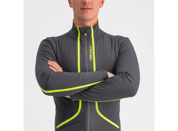 Castelli Flight Air men's jacket gray/lime