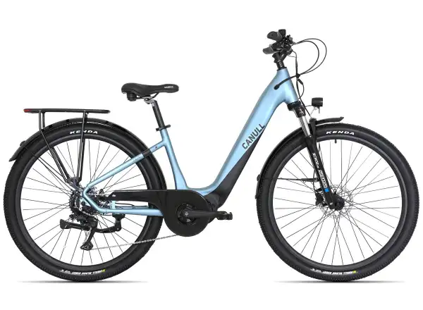 CANULL City 3 720 Wh low-step electric bike light blue