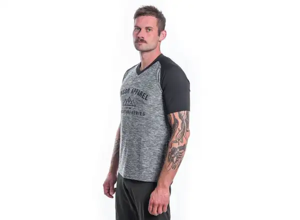Sensor Charger men's jersey short sleeve grey/black
