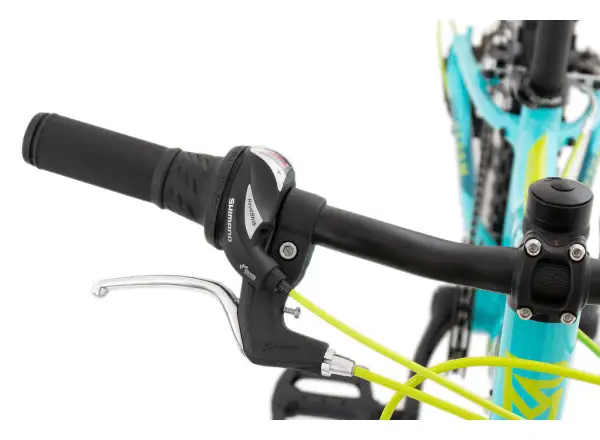 Rock Machine Storm 20 VB children's bike gloss neon cyan/yellow/petrol