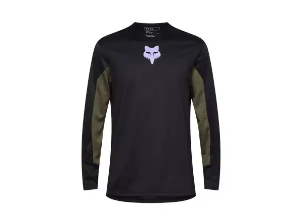 Fox Defend Park men's jersey long sleeve Black