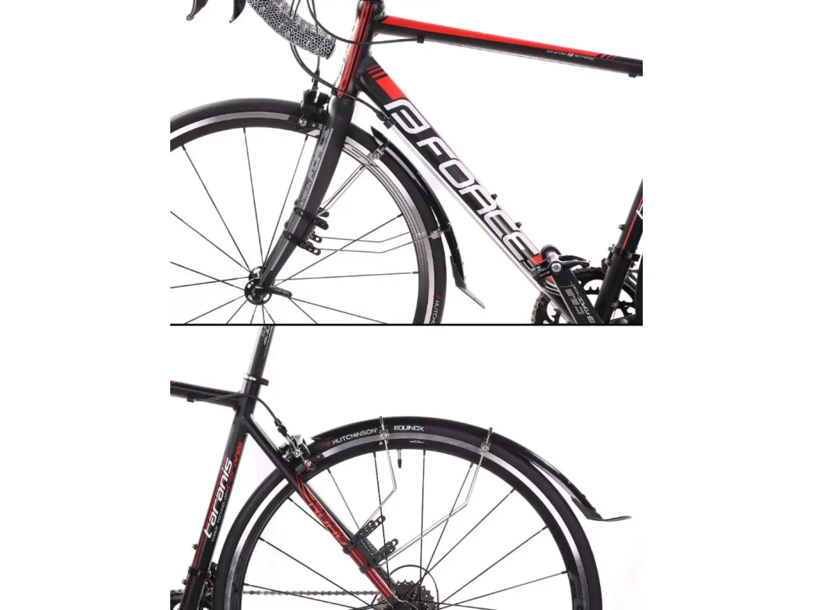 Force Win42 Aluflex road fenders black