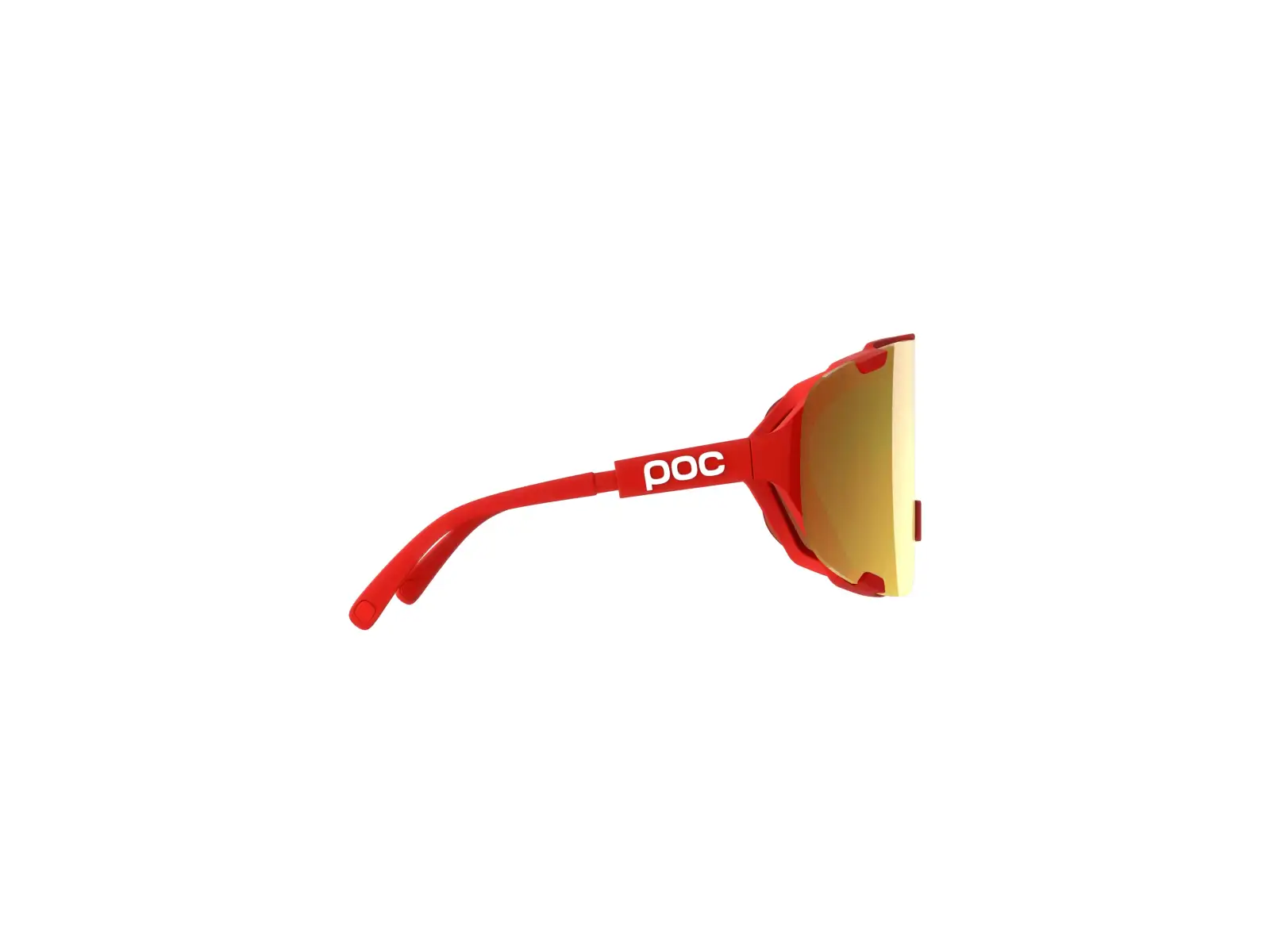 POC Devour + sunglasses Prismane Red/Clarity Road/Partly Sunny Gold