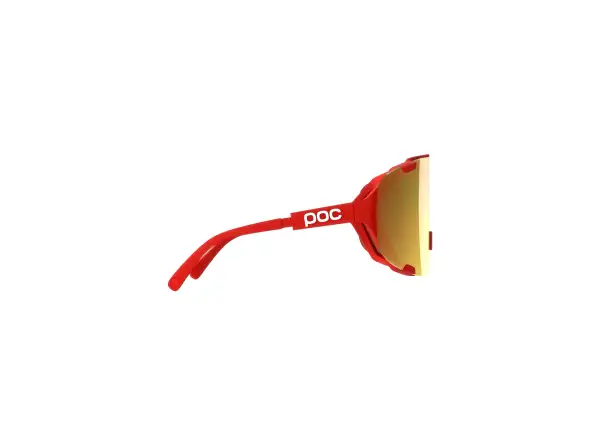 POC Devour + sunglasses Prismane Red/Clarity Road/Partly Sunny Gold