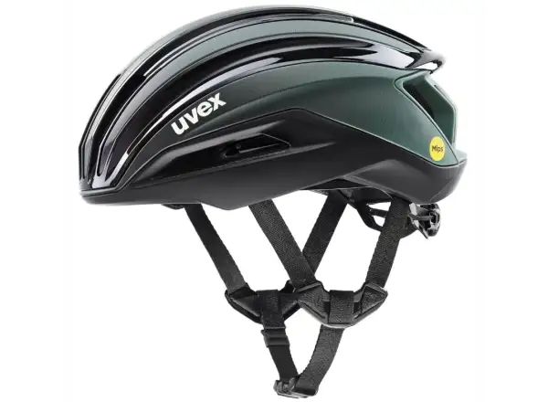 Uvex Surge Aero MIPS road helmet Black/Sage Green Matt