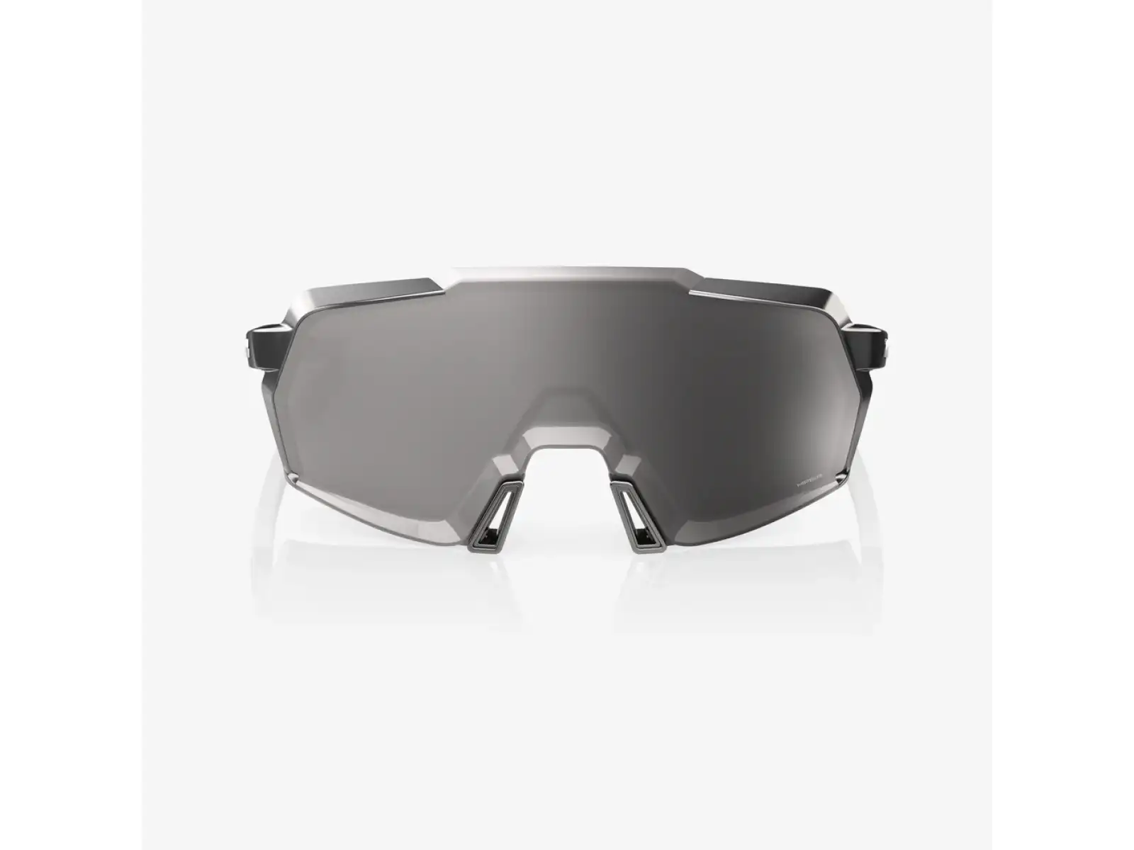 100% Korbin Gloss Black Chrome HiPER Silver Mirror Sunglasses